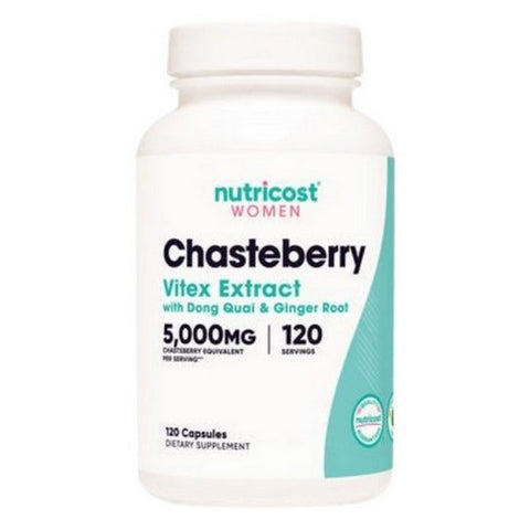 Nutricost, Chasteberry For Women Capsules, 5000 Mg, 120 Count