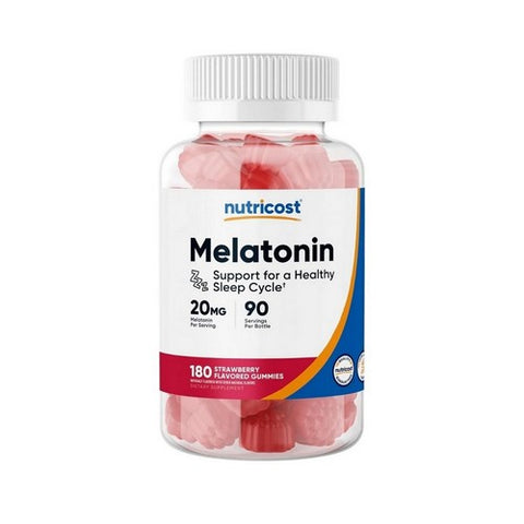 Nutricost, Melatonin Gummies, 20 Mg, 180 Count
