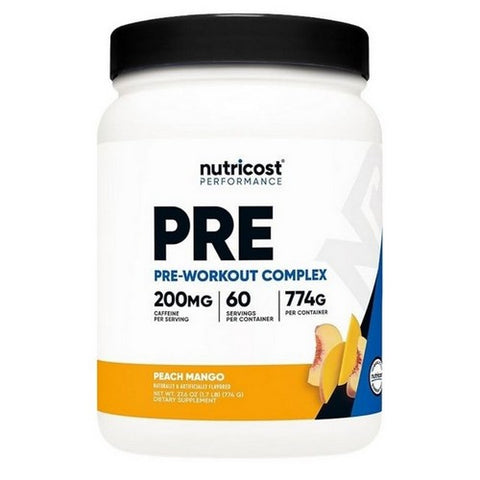 Nutricost, Preworkout Complex Peach Mango, 60 Servings