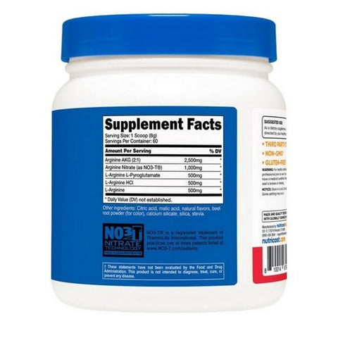 Nutricost, L-Arginine Complex Powder Fruit Punch, 60 Servings