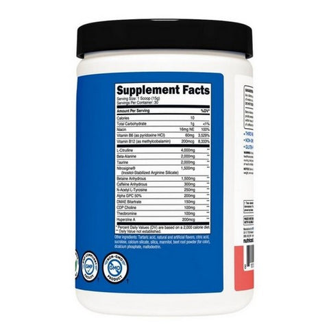 Nutricost, Pre-X Watermelon, 30 Serving