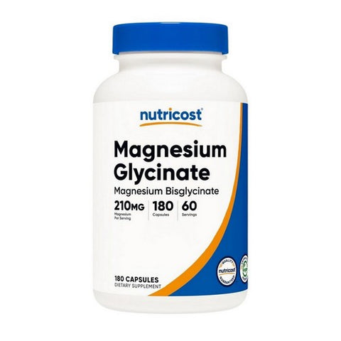 Nutricost, Magnesium Glycinate Capsules, 2100 Mg, 180 Count