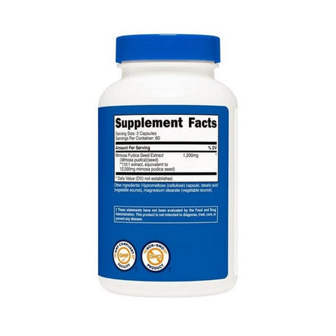 Nutricost, Mimosa Pudica Seed 10:1 Capsules, 12000 Mg, 120 Count Nutricost