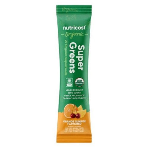 Nutricost, Organic Super Greens Powder Orange Sunrise, 1 Packet
