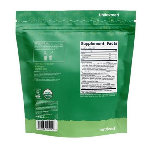 Nutricost, Super Greens Stickpacks Organic, 20 Sticks