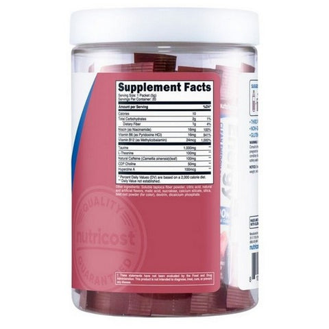 Nutricost, Energy Complex Stickpacks Passionfruit Guava, 20 Sticks