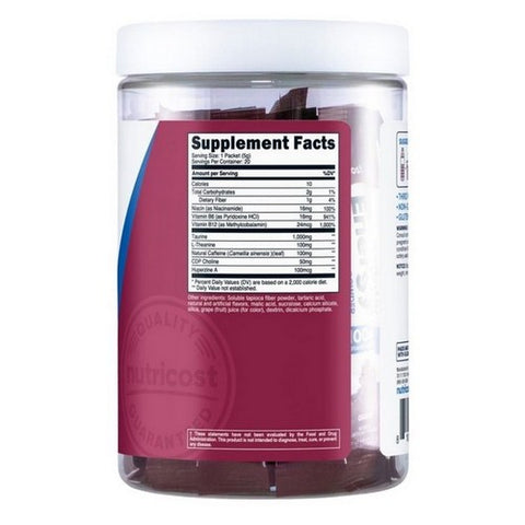 Nutricost, Energy Complex Stickpacks Grape, 20 Sticks