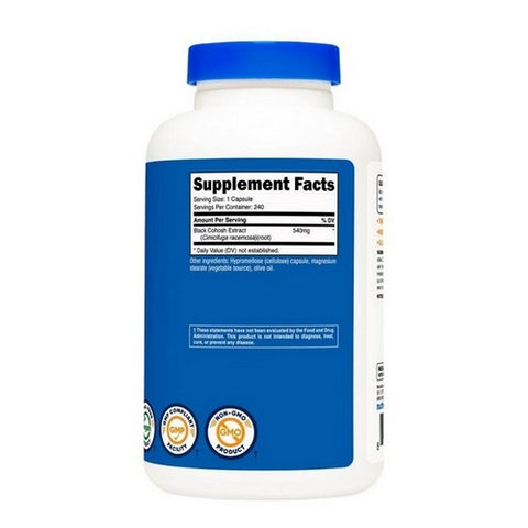 Nutricost, Black Cohosh Capsules, 540 Mg, 240 Count