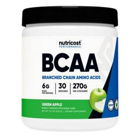Nutricost, BCAA Powder Green Apple, 30 Serving