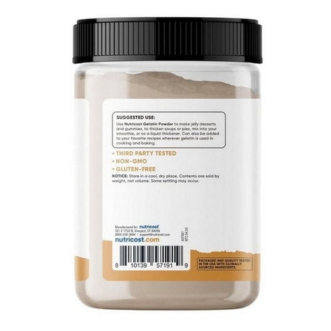 Nutricost, Pantry Gelatin Powder Unflavored, 1 Lb