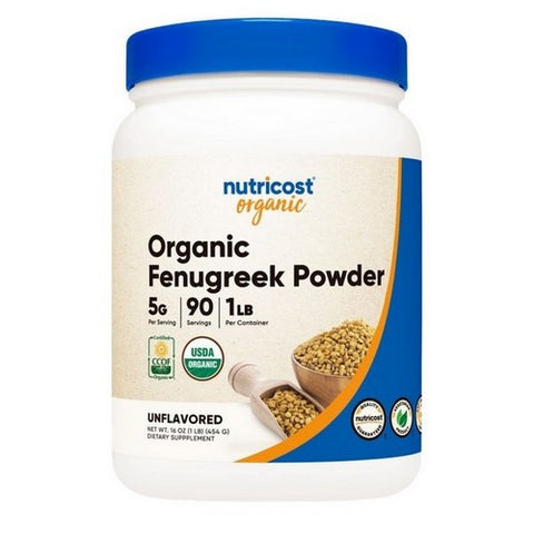 Nutricost, Organic Pantry Fenugreek Powder, 1 Lb