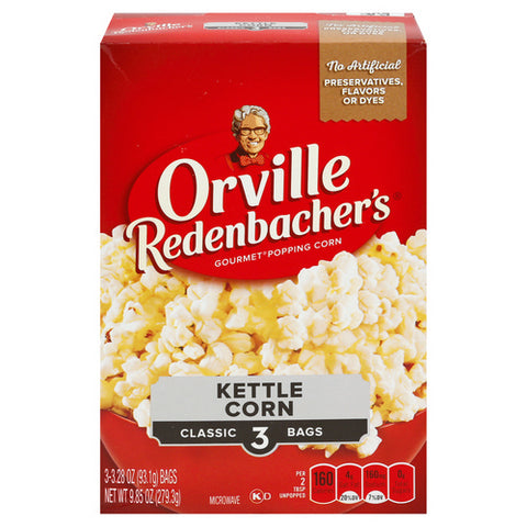 Orville Redenbacher's, Kettle Corn Three Classic, 9.85 Oz (Case Of 12)