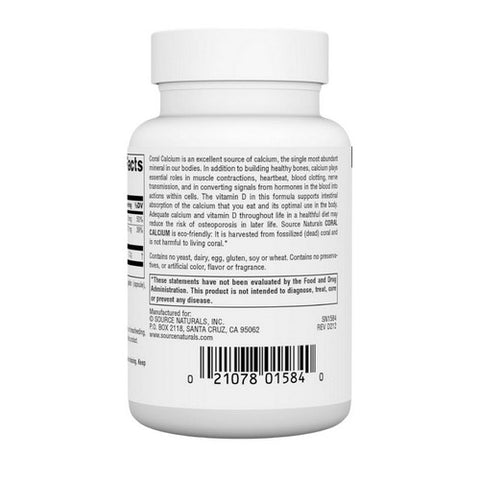 Source Naturals, Coral Calcium, 60 Caps