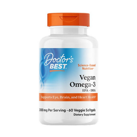 Doctors Best, Vegan Omega-3, 2000 Mg, 60 Veggie Softgels Doctors Best