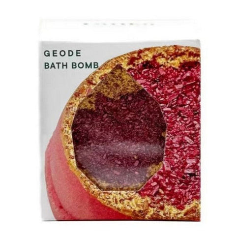 Latika Soap, Geode Bath Bomb Ruby, 1 Count Latika Soap