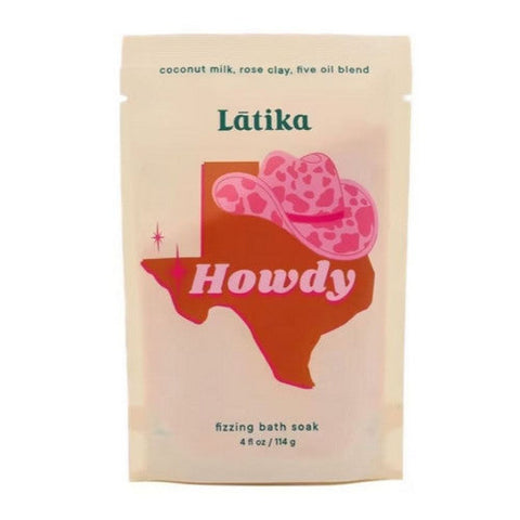 Latika Soap, Fizzing Bath Soak Howdy, 4 Oz Latika Soap