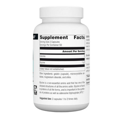 Source Naturals, Glycine 1gm, 100 Caps