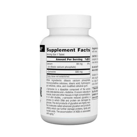 Source Naturals, L-Carnosine, 500 MG, 60 Tabs Source Naturals