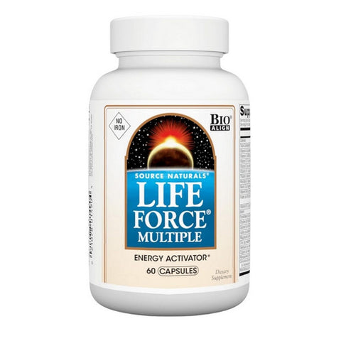 Source Naturals, Life Force No Iron Capsules, 60 Caps (No Iron)