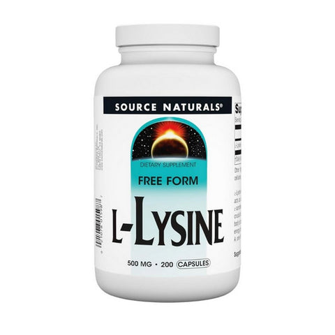 Source Naturals, L-Lysine, 500 MG, 200 Caps