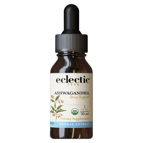 Eclectic Herb, Ashwagandha, 1 Oz with Alcohol