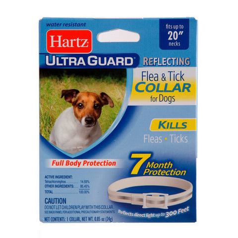 Hartz, Ultra Guard Flea And Tick Collar Dog Reflecting Fits Up Neck, 1 Each (Case Of 6)