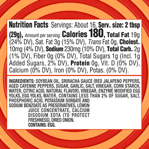 Heinz, Mayoracha Mayonnaise And Sriracha Saucy Sauce, 19 Oz (Case Of 6)