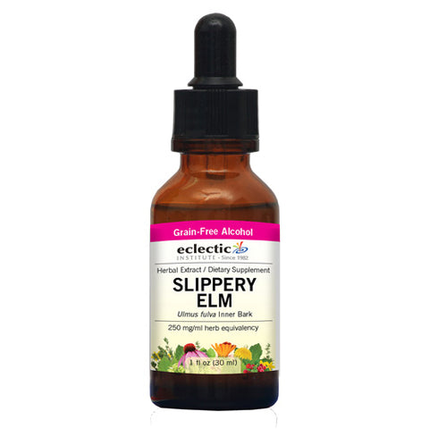 Eclectic Herb, Slippery Elm, 250 mg, 1 Oz with Alcohol