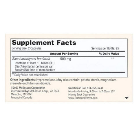 Foster And Thrive, Probiotic Capsules, 50 Count