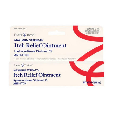 Foster And Thrive, Maximum Strength Itch Relief Ointment, 1 Oz