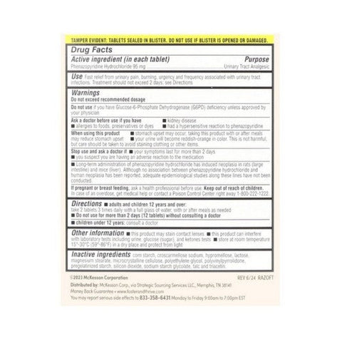Foster And Thrive, Urinary Pain Relief, 30 Tabs Foster And Thrive