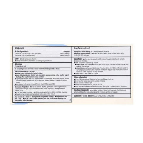 Foster And Thrive, 7-Day Treatment Clotrimazole Vaginal Cream, 1.59 Oz Foster And Thrive