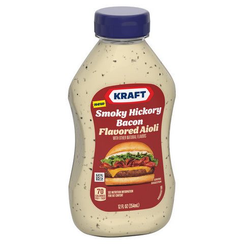 Kraft, Smoky Hickory Bacon Flavored Aioli, 12 Oz (Case Of 8)