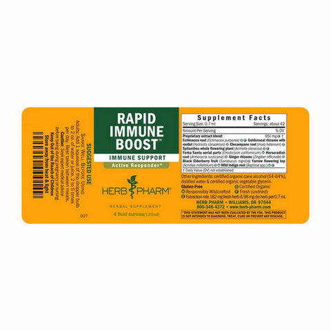 Herb Pharm, Rapid Immune Boost (Echinacea Goldenseal), 4 oz