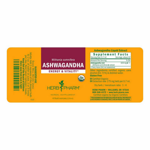 Herb Pharm, Ashwagandha Extract, 4 Oz