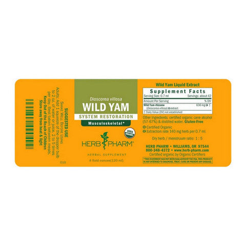 Herb Pharm, Wild Yam, 4 oz Herb Pharm