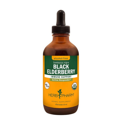 Herb Pharm, Black Elderberry Glycerite, 4 Oz