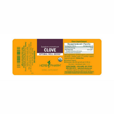 Herb Pharm, Clove Extract, 4 Oz