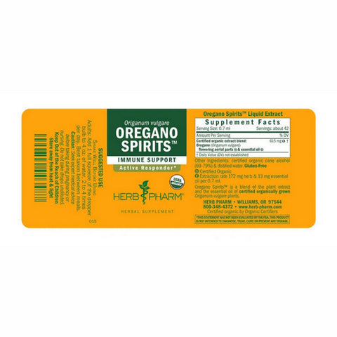 Herb Pharm, Oregano Spirits, 4 Oz