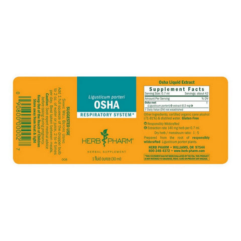 Herb Pharm, Osha Extract, 1 Oz