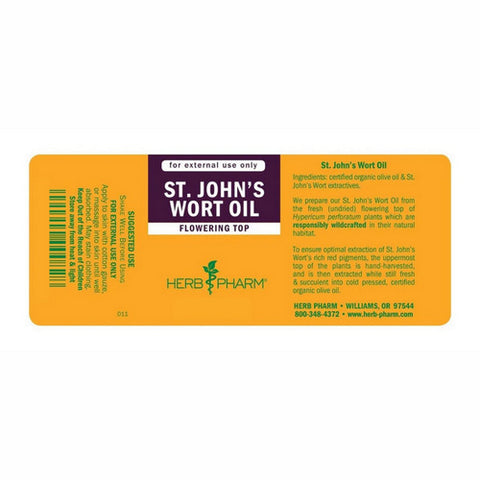 Herb Pharm, St. John's Wort Oil, 4 Oz