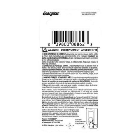 Energizer, Lithium Battery 2025, 1 Count Energizer