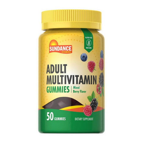 Sundance, Adult Multivitamin Gummies Natural Mixed Berry, 50 Count Sundance