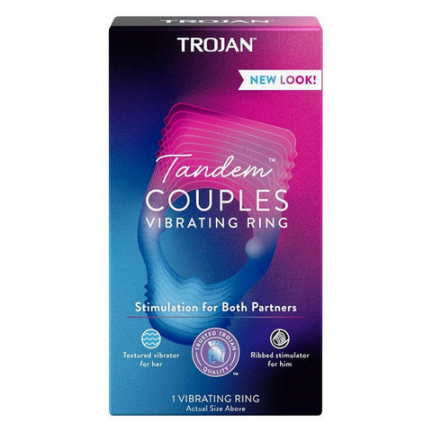 Tandem Couples Vibrating Ring 1 Count by Trojan