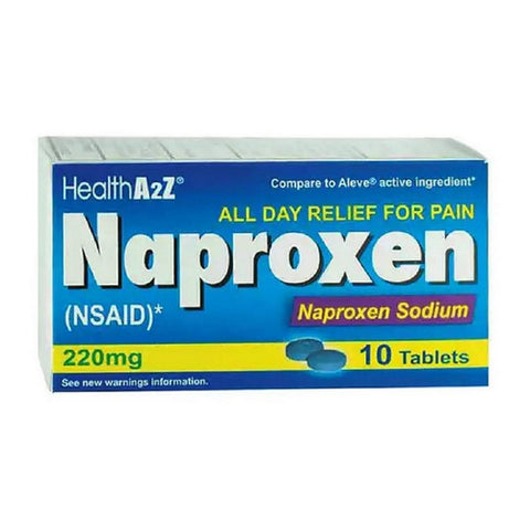 All Day Relief Naproxen Sodium 10 Tablets by Health A2Z