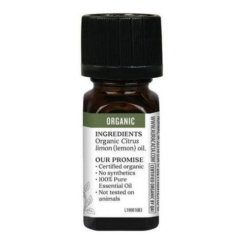 Aura Cacia, Aura Cacia Organic Lemon Essential Oil, 0.25 Oz Aura Cacia