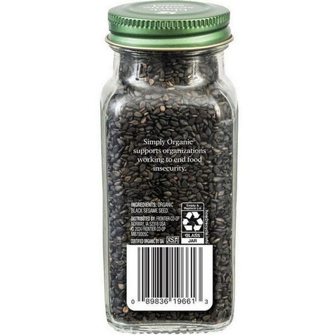 Simply Organic, Organic Black Sesame Seed, 2.82 Oz