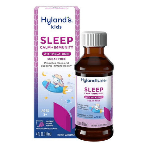 Hylands, Kids Sleep Calm And Immunity Liquid With Melatonin Grape, 4 Oz Hylands