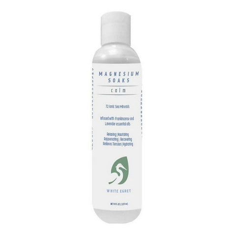 White Egret, White Egret Calm Magnesium Soak, 8 Oz