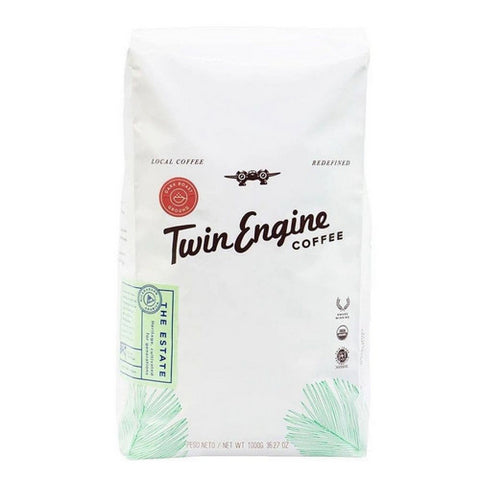 Twin Engine Coffee, Organic Estate Dark Ground Coffee, 2.2 Lbs